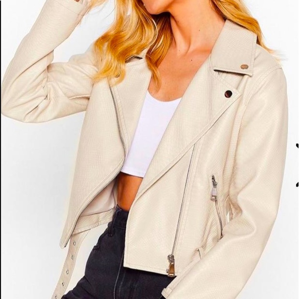 Nasty Gal Jacket women’s vegan leather NWT